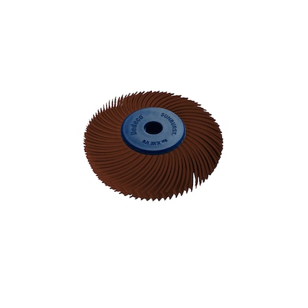 Dedeco Sunburst Radial Bristle Discs 2 in Curved Tc 6-Ply Brown 36 Grit A/O 1/Unit 2245